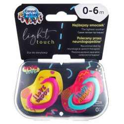 Varalica silikon 0-6mj neon love Canpol