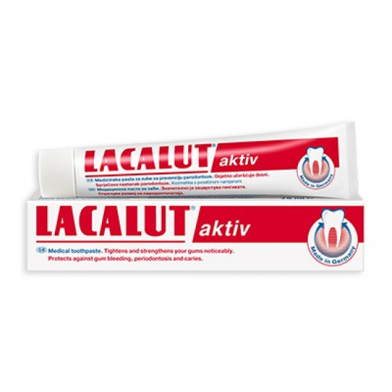 Lacalut activ zub.pasta+33% gratis