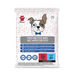 Petino Vlažne maramice za područje oko očiju i ušiju za kućne ljubimce 20kom