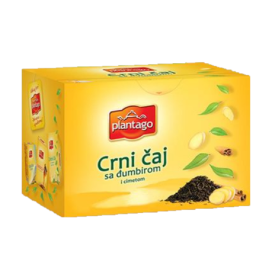 Plantago crni caj sa djumbirom i cimetom 40g
