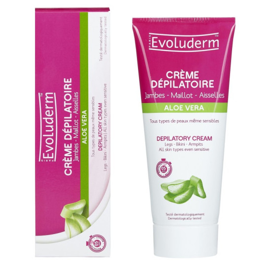 Evoluderm - Krema za depilaciju sa aloe verom - Noge, pazusi i bikini 150ml