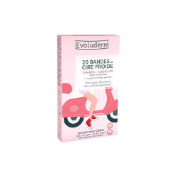 Evoluderm -Trake za depilaciju sa hladnim voskom  20kom - noge i pazusi