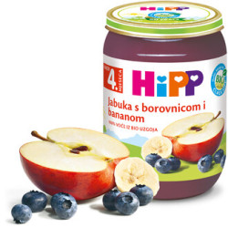 Hipp Borovnice u jabuci 190g