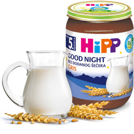 Hipp kasica za laku noc-griz 190g