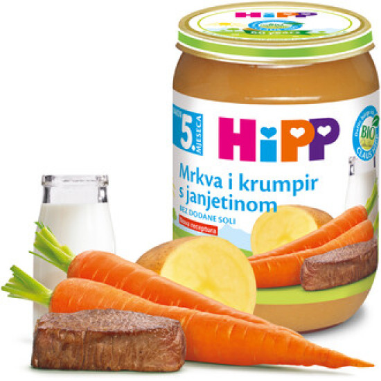 Hipp  Jagnjetina sa šargarepom I krompirom 190g