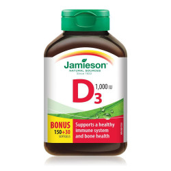 Jamieson Vitamin D3 1000IU,  softgel kapsula