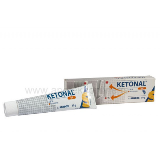 KETONAL GEL 2,5% 50G
