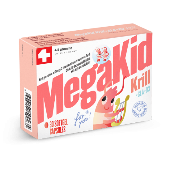 MegaKid Krill + GLA + D3 – krilovo ulje najbolji izvor omega 3 masnih kiselina