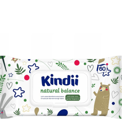 Kindii Natural Balance vlažne maramice 3x60kom