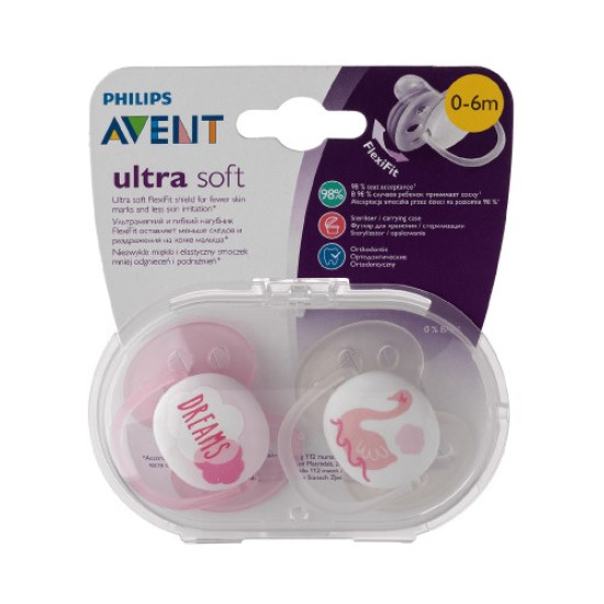 Varalica silikon soft 0-6mj girl AVENT