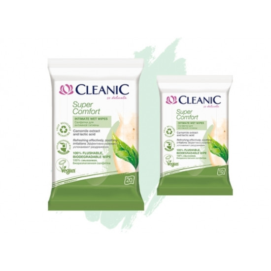 Cleanic Super Comfort intimne vlažne maramice 10kom