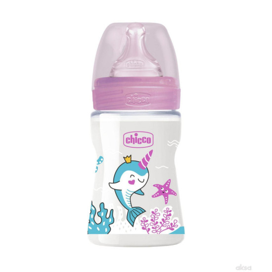 Flasica wb pvc 0% bpa silikon 150ml roza